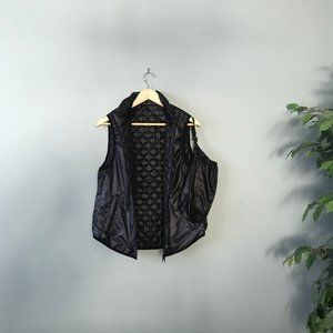 HAVEN Reversible Quilted Black Navy Vest EUC | S